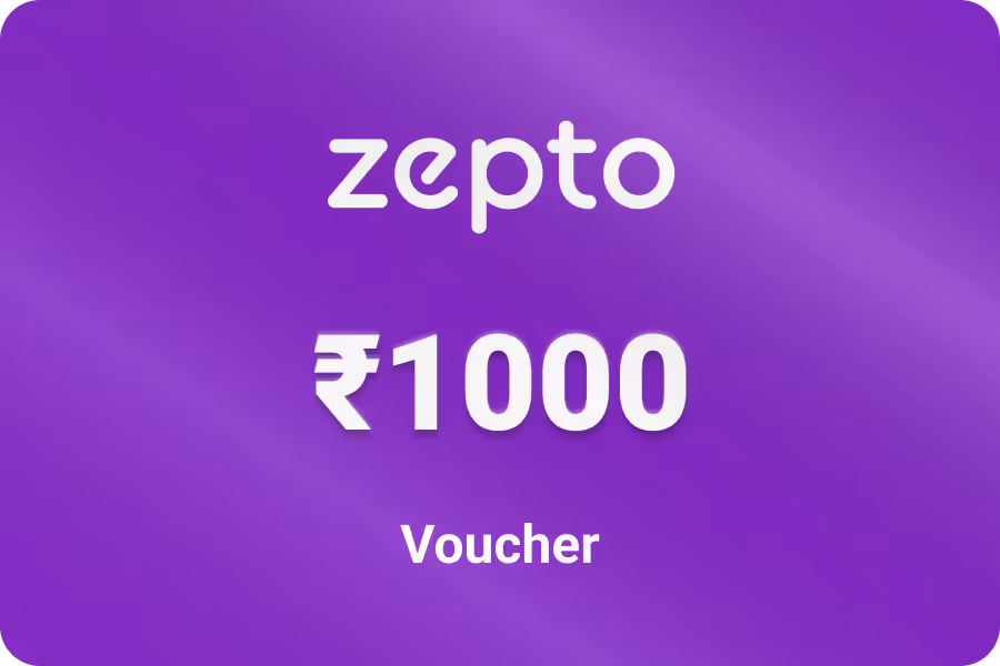 Zepto Shopping Voucher — Up to 25% off, from ₹750